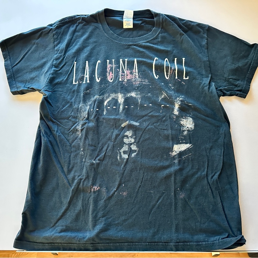 Black Lacuna Coil European tour T-Shirt 2012 vintage